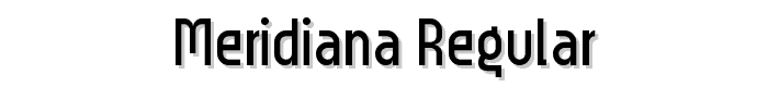 Meridiana Regular font